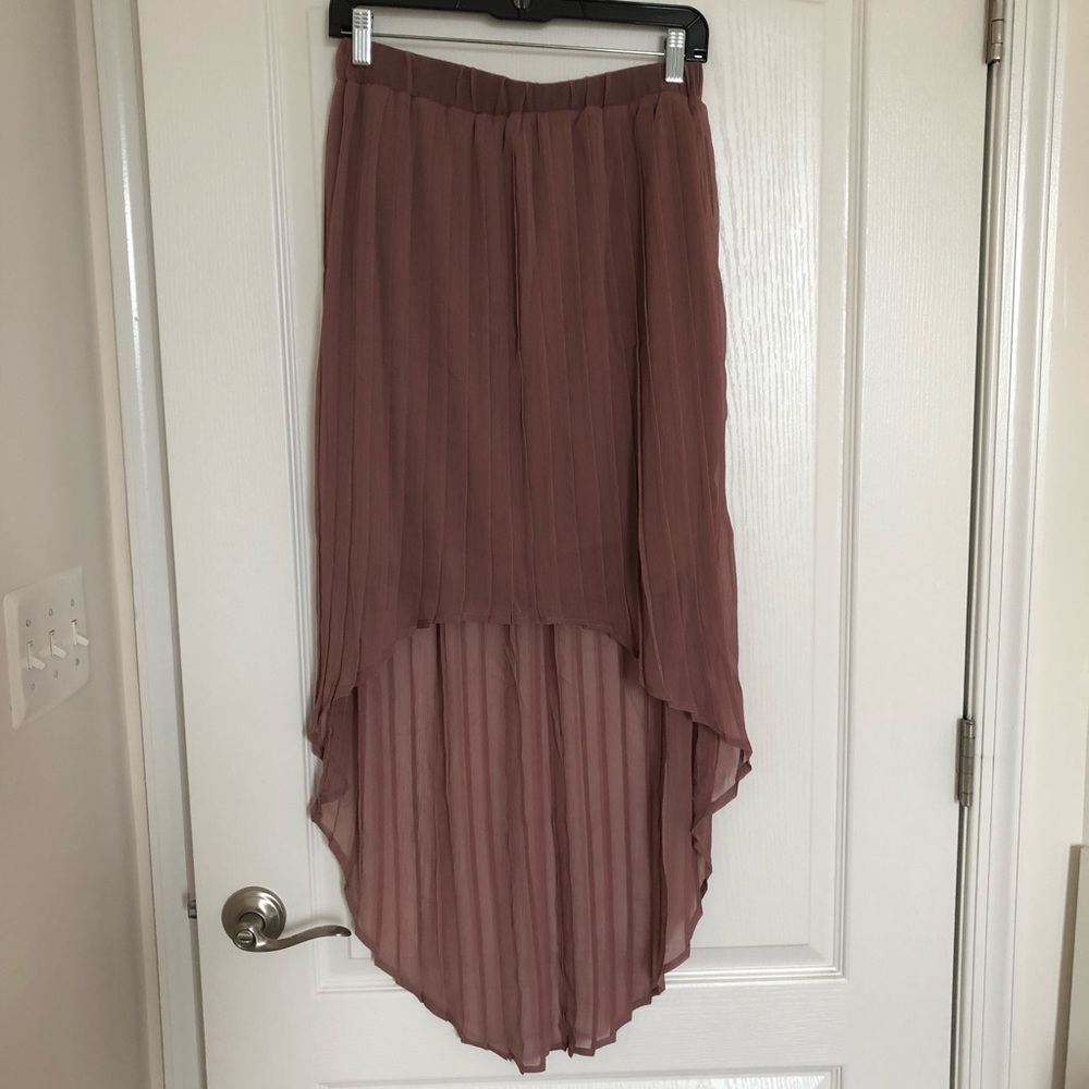 Hi-low skirt in Mauve